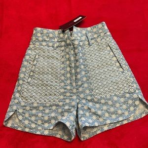 Zara embroidered shorts